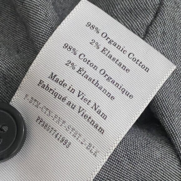 Everlane The Organic Cotton Straight-Leg Pants Size 10 Black - Picture 7 of 10